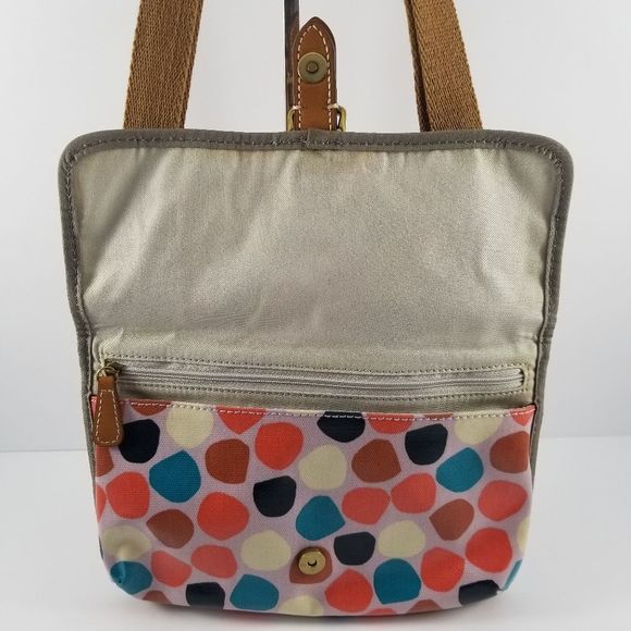 Fossil Coated Polka Dot Crossbody Purse. P75 - Picture 3 of 10